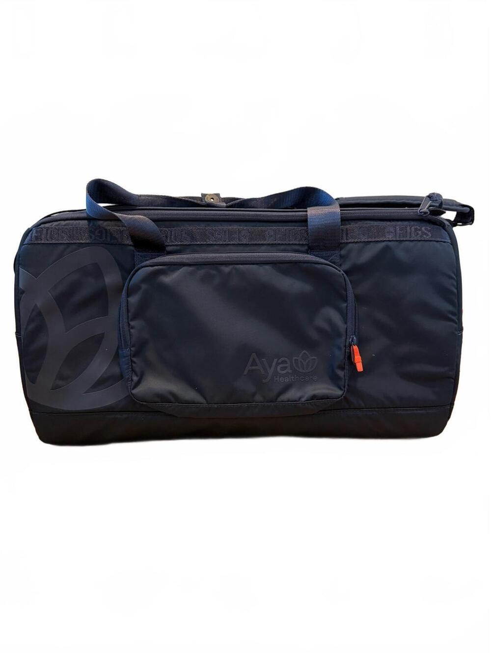 FIGS x Aya Healthcare Navy Blue Gym Work or Travel Duffle Bag